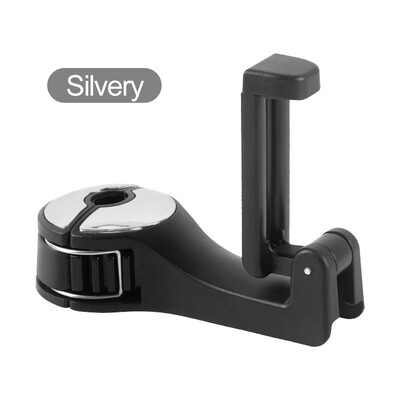 NOU Multifunctional2 In1 Carlig pentru masina Suport ascuns pentru telefon mobil Suport pentru masina Clip din spate pentru tetiera Cârlig de blocare Catarama Suport pentru masina