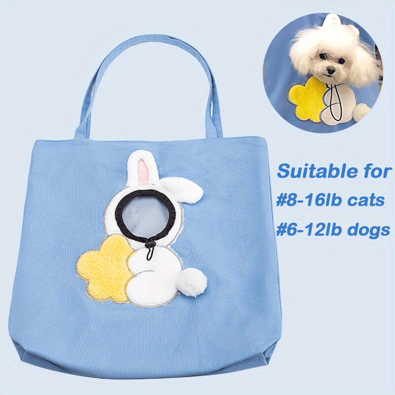 Geanta cu curea pentru pisici Geanta cu curea pentru caine Geanta laterala din spate Rucsac portabil, respirabil, Geanta de mana pentru caini, Călătorii de ieșire, Geanta de mână din nailon pentru animale de companie drăguță