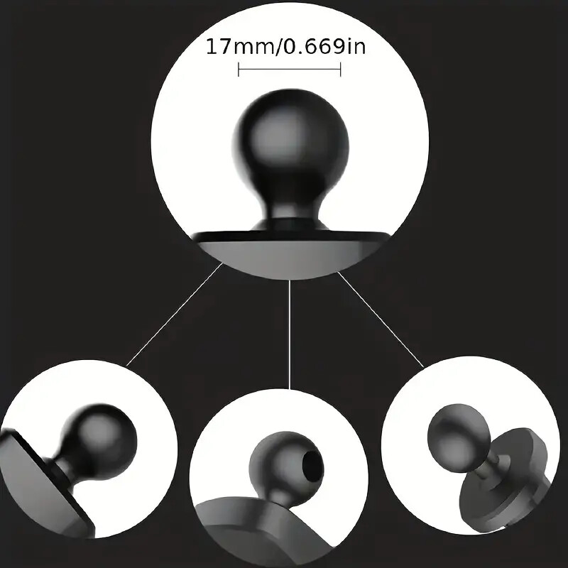 Automobilio mobiliojo telefono laikiklio bazė 17 mm rutulinio galvutės pagrindo prietaisų skydelio montavimas siurbimo taurė Neslystantis laikiklis oro išleidimo spaustukas Automobilių priedai