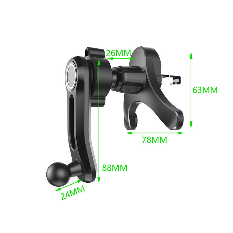 Upgrade Clipuri pentru suportul telefonului pentru mașină, cu cap sferic de 17 mm, pentru montaj cu clemă de ventilație pentru mașină