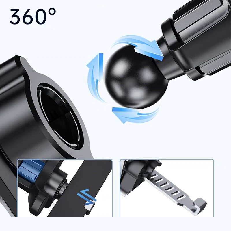 Upgrade Clipuri pentru suportul telefonului pentru mașină, cu cap sferic de 17 mm, pentru montaj cu clemă de ventilație pentru mașină