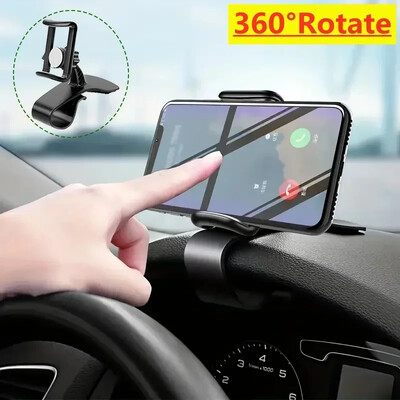 Universaalne autotelefoni hoidik armatuurlaud auto klambriga kinnitus GPS-klamber auto mobiiltelefoni tugi iPhone Xiaomi Samsung jaoks