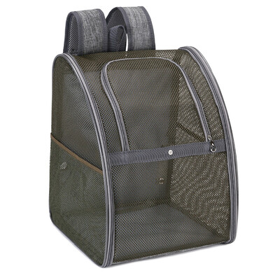 Accesorii pentru animale de companie Rucsac pentru câini cu umăr dublu, plasă, respirabil, geantă de călătorie în aer liber pentru pisici Rucsac de vară pentru animale de companie