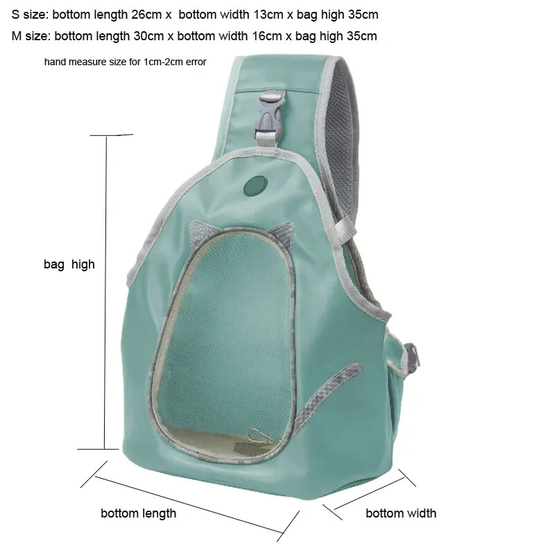 Purtător pentru animale de companie, geantă din PU, rucsac respirabil pentru piept pentru pisici, pentru plimbări în aer liber pentru animale de companie, pentru cățeluș, geantă pentru umăr