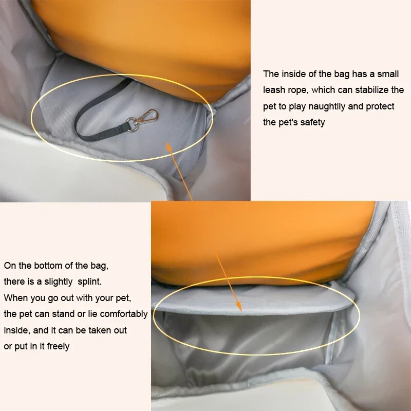 Purtător pentru animale de companie, geantă din PU, rucsac respirabil pentru piept pentru pisici, pentru plimbări în aer liber pentru animale de companie, pentru cățeluș, geantă pentru umăr