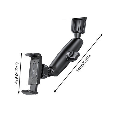 Suport telefon pentru oglindă retrovizoare pentru mașină, suport pentru telefon rotativ la 360°, suport GPS Suport universal pentru telefon auto pentru toate telefoanele inteligente