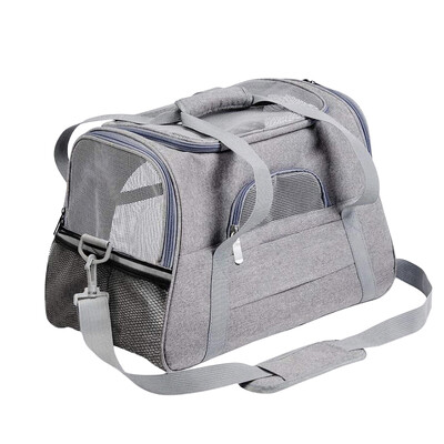 Cat Carrier Dog Carrier Oro linijų bendrovė patvirtinta mažiems šunims Vidutinėms katėms šuniukams Sulankstomas šunų kelionių vežėjas šuniukui