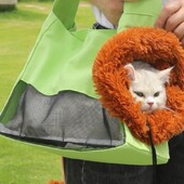 D0AD Kitten Tote Bag for Travel Pet Cartoon Torba Na rame Velikog kapaciteta Torba za izlaske Prekrasna torba za nošenje Putna torba