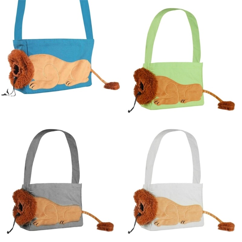 D0AD Kitten Tote Bag for Travel Pet Cartoon Torba Na rame Velikog kapaciteta Torba za izlaske Prekrasna torba za nošenje Putna torba