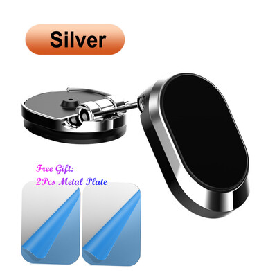 Tvirtas magnetinis automobilinio telefono laikiklis, montuojamas pasukamas išmaniojo telefono stovas, patobulintas sulankstomas telefono laikiklis, skirtas iPhone Samsung Xiaomi LG