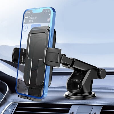 Autotelefoni hoidik, auto armatuurlaud esiklaasile kinnitatav universaalne mobiiltelefoni GPS-i tugi iPhone 15 14 Pro Max jaoks Samsung Xiaomi