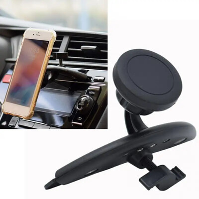 Suport magnetic pentru telefon pentru mașină 360 Slot universal pentru CD player pentru mașină pentru tabletă iPhone, GPS, telefon mobil, suport pentru smartphone