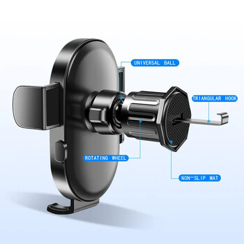 Мобилен телефон Скоба за кола Тип вендуза Нова скоба Изход за автомобилен климатик Универсална навигация Фиксирана