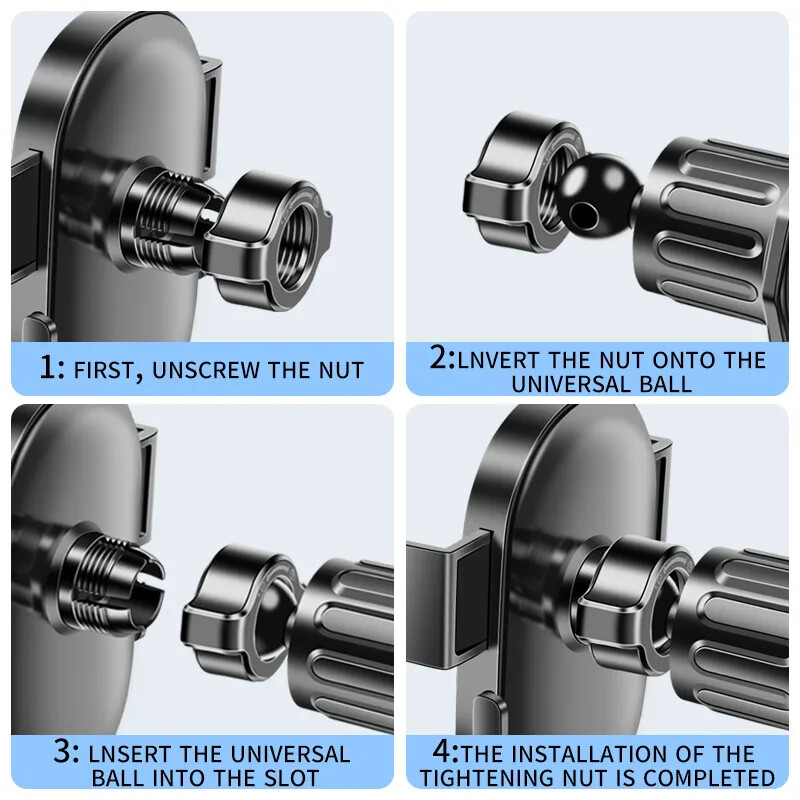 Držiak mobilného telefónu do auta, prísavka, nový držiak, zásuvka klimatizácie pre automobily, univerzálna navigácia, pevný