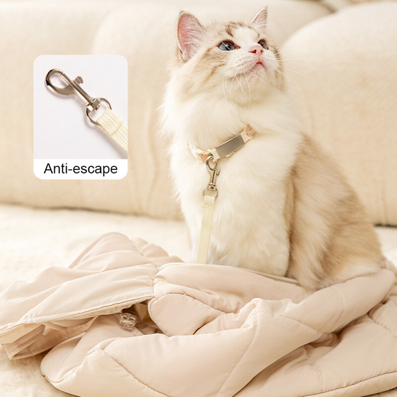 Geantă de umăr pentru purtător de animale de companie Geantă de transport pentru pisici Geantă de călătorie pentru cățeluș de iarnă în aer liber Geantă portabilă pentru plimbare pentru pisici