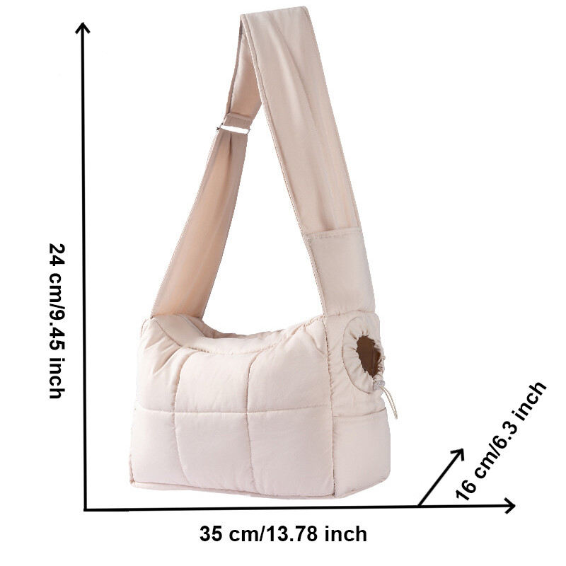 Geantă de umăr pentru purtător de animale de companie Geantă de transport pentru pisici Geantă de călătorie pentru cățeluș de iarnă în aer liber Geantă portabilă pentru plimbare pentru pisici