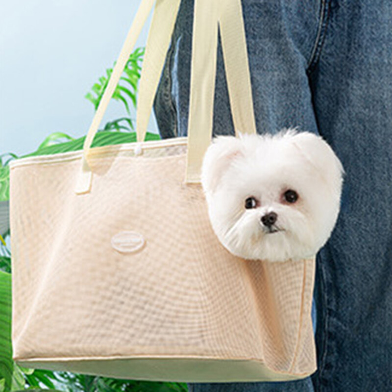 Mažas šunų nešioklis, minkštas, kvėpuojantis tinklinis kačių krepšys, šuniuko nešiojimo krepšys, skirtas vaikščioti lauke