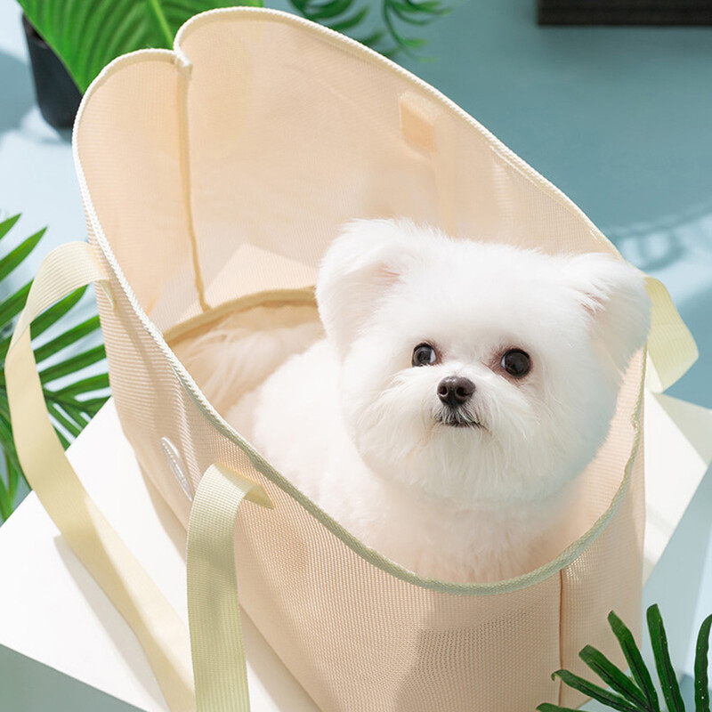 Mažas šunų nešioklis, minkštas, kvėpuojantis tinklinis kačių krepšys, šuniuko nešiojimo krepšys, skirtas vaikščioti lauke