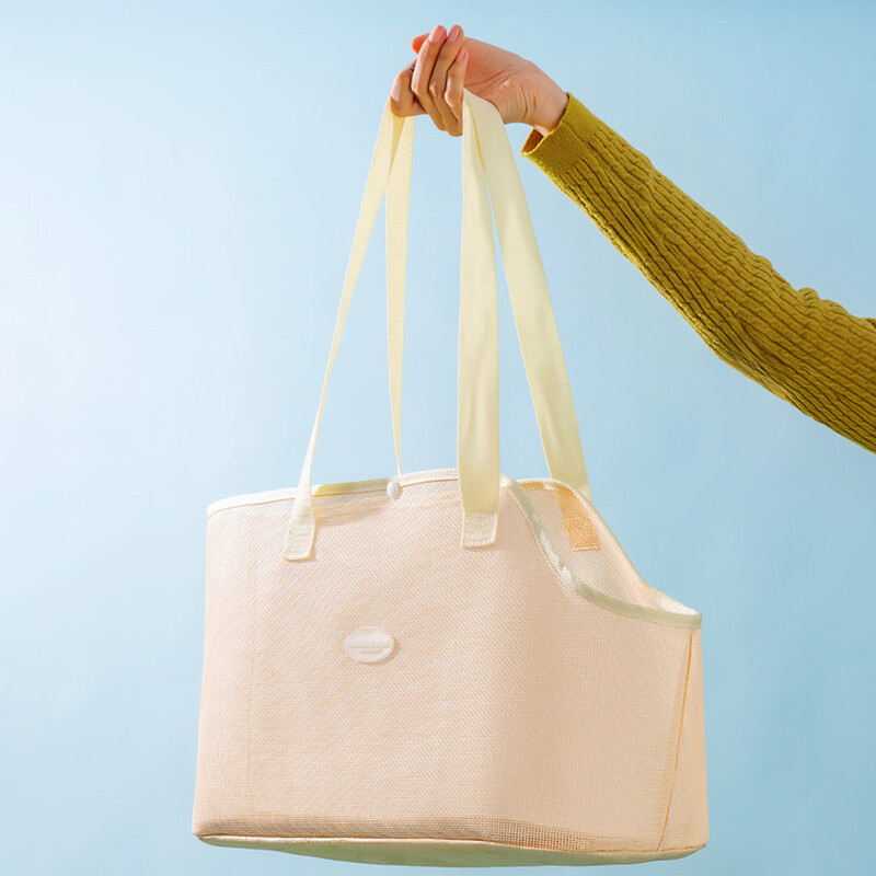 Mažas šunų nešioklis, minkštas, kvėpuojantis tinklinis kačių krepšys, šuniuko nešiojimo krepšys, skirtas vaikščioti lauke