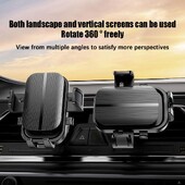 Suport telefon gravitate auto Suport cârlig pentru ventilație Suport pentru telefon mobil mobil în suport GPS auto pentru iPhone A7A3