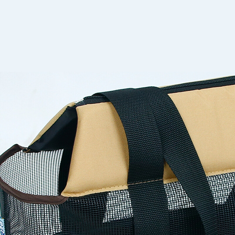 Pavasarį ir vasarą nešiojamas vieno peties krepšio naminiams gyvūnėliams rankinė sulankstomas tinklinis šunų krepšys katės krepšys