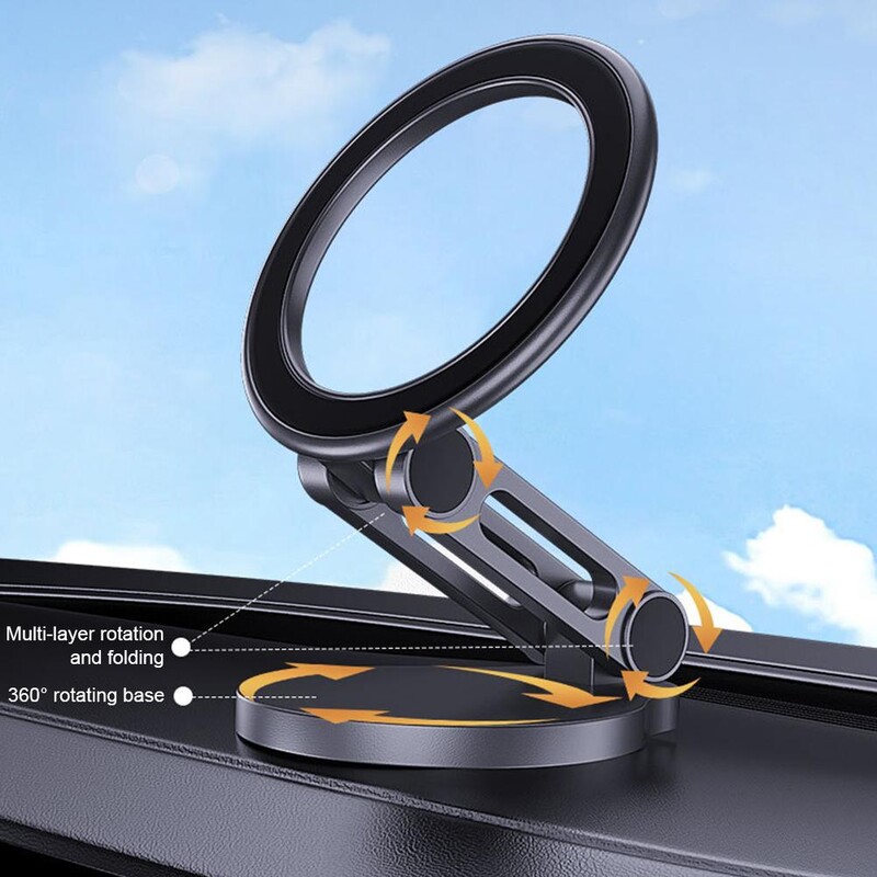 Suport magnetic universal pliabil pentru telefon auto Suport puternic pentru telefon pentru mașină pentru iPhone 15 14 13 Pro Max Xi F5R2