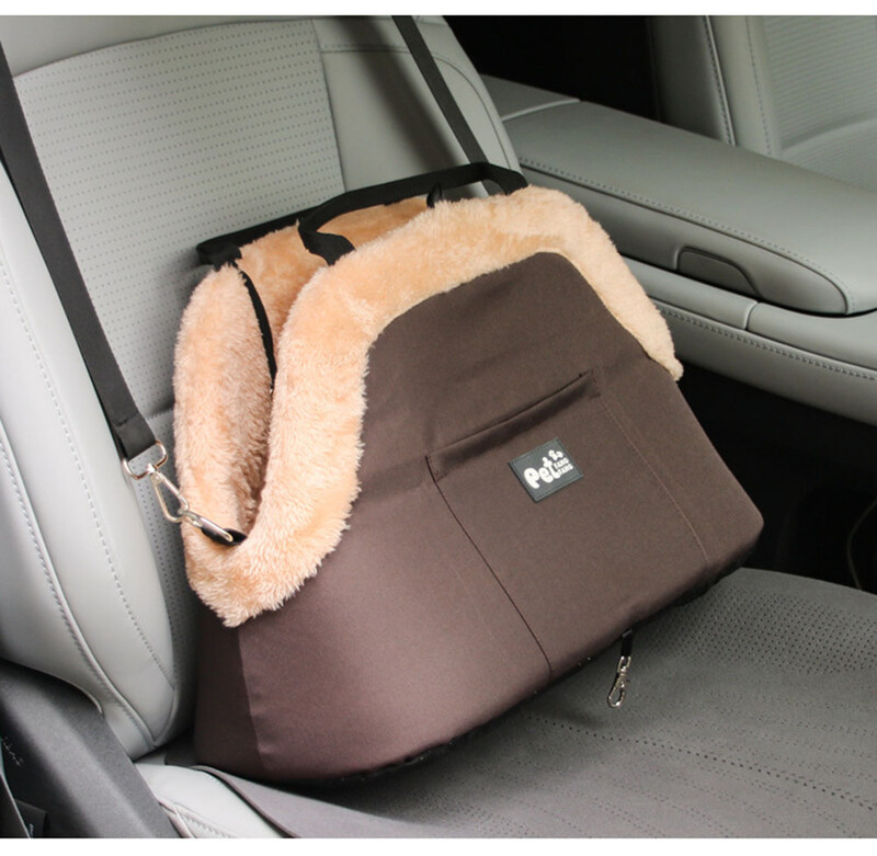 XKSRWE Geantă pentru animale de companie pentru câini Geantă portabilă cu un singur umăr pentru pisici Geantă de siguranță pentru scaunul pasagerului montată pe mașină