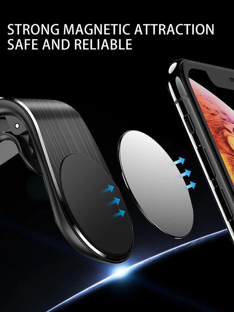 1vnt karštas mobiliojo telefono stovas Automobilio lizdas mobiliojo telefono stovas Magnetinis mobiliojo telefono stovas F3 mobiliojo telefono stovas