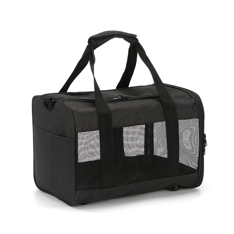 Mājdzīvnieka kaķa rokassomiņa Pārnēsājama soma pleciem krusteniski suns Tedijs Bišons Maza suņa ceļojumu automašīnas soma