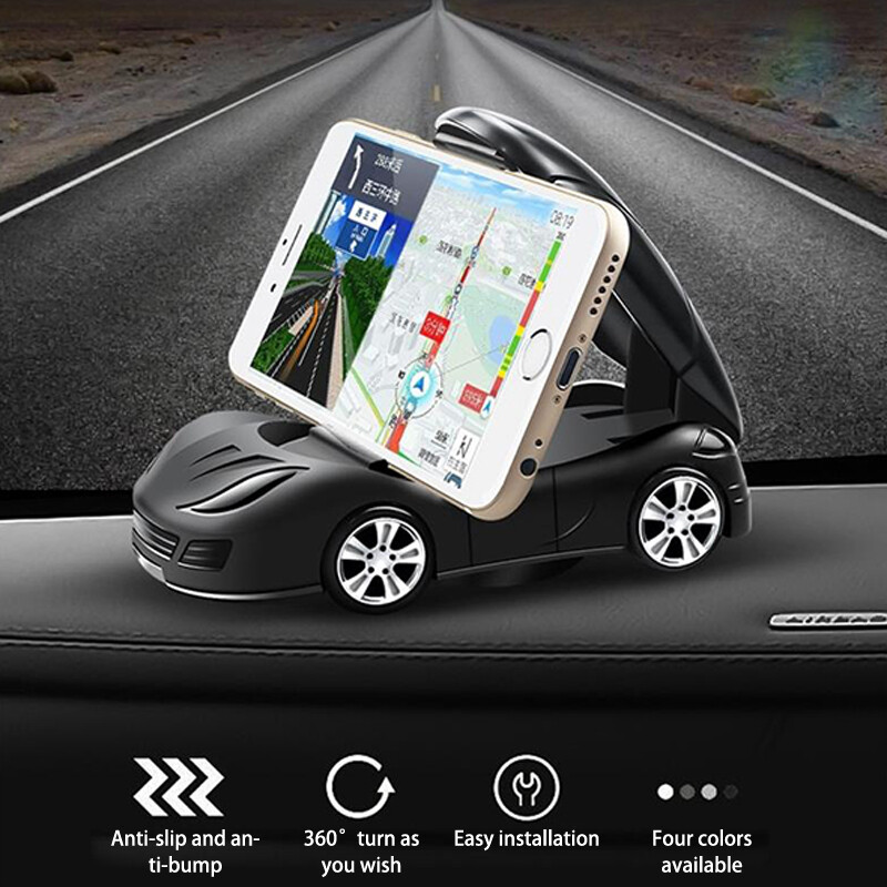 Kreatívny stojan na mobilný telefón do auta, skladací držiak na palubnú dosku auta s 360° otočením, držiak na telefón, štýlová módna dekorácia do auta