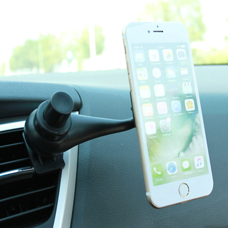 Magnetinis automobilinio telefono laikiklis oro išleidimo angos kabliukas Oro ventiliacijos laikiklis 360° besisukantis Universalus mobiliojo telefono laikiklis mobiliajam telefonui