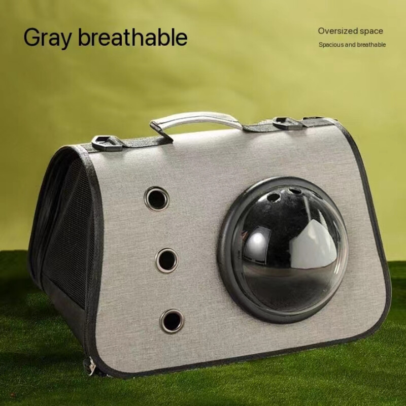 Kaķa soma ar logu Caurspīdīga elpojoša mājdzīvnieka rokassomiņa Kosmosa kapsula āra ceļojumu mugursoma Kaķu soma mājdzīvnieku piederumi