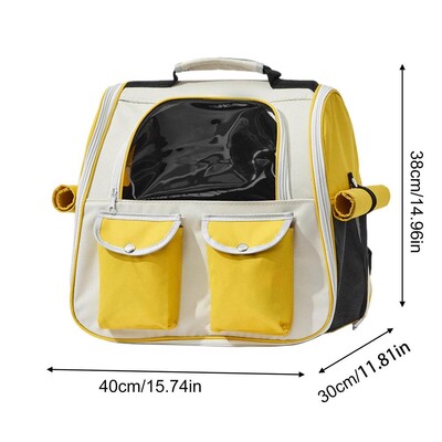 Šunų nešiojimo kuprinės Kvėpuojantis Oksfordo medžiaginis naminių gyvūnėlių kačių krepšys, kuprinė, didelė, nešiojama kelioninė saugykla šunims ir naminiams gyvūnėliams