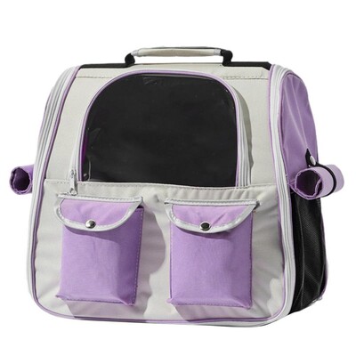 Šunų nešiojimo kuprinės Kvėpuojantis Oksfordo medžiaginis naminių gyvūnėlių kačių krepšys, kuprinė, didelė, nešiojama kelioninė saugykla šunims ir naminiams gyvūnėliams