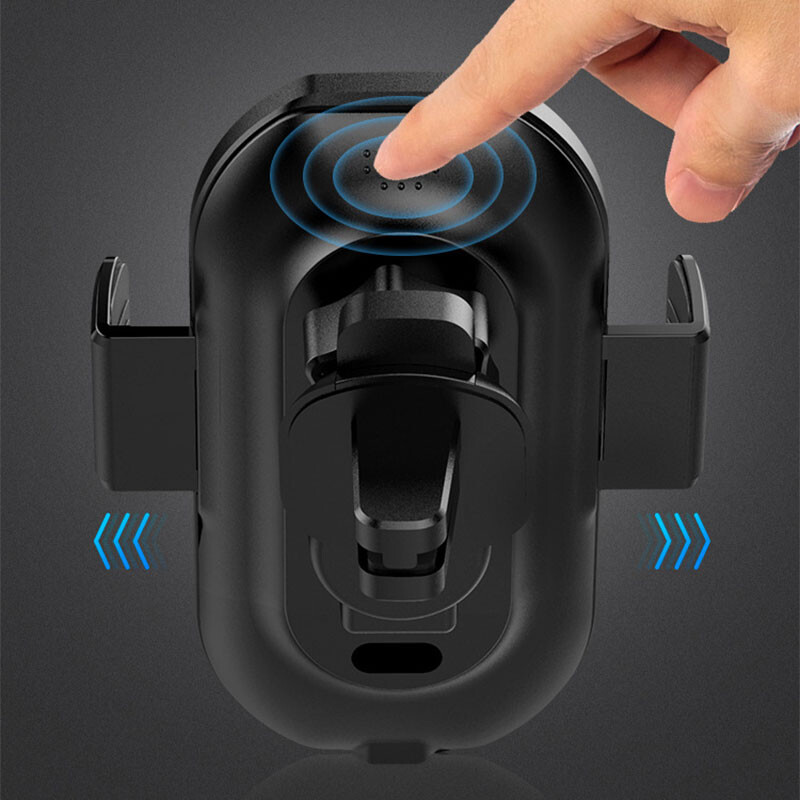 Automašīnas tālruņa turētājs CD slota statīvs Mount 360 Rotation 15W Car Wireless Charger for iPhone Samsung Xiaomi
