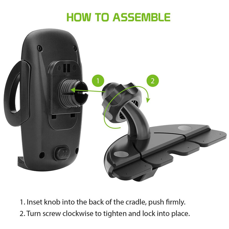 Az Apple iPhone 14 Pro Max Plus 13 12 11 Xs Xr X Mini SE Samsung Z Fold, Z Flip készülékhez kompatibilis CD foglalatos autós telefontartó tartó