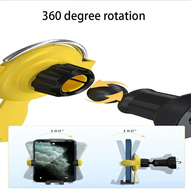 Novi otvor za zrak u automobilu, držač za telefon, automatska teleskopska stezaljka, mobilni univerzalni nosač za nosače za montažu u automobilu