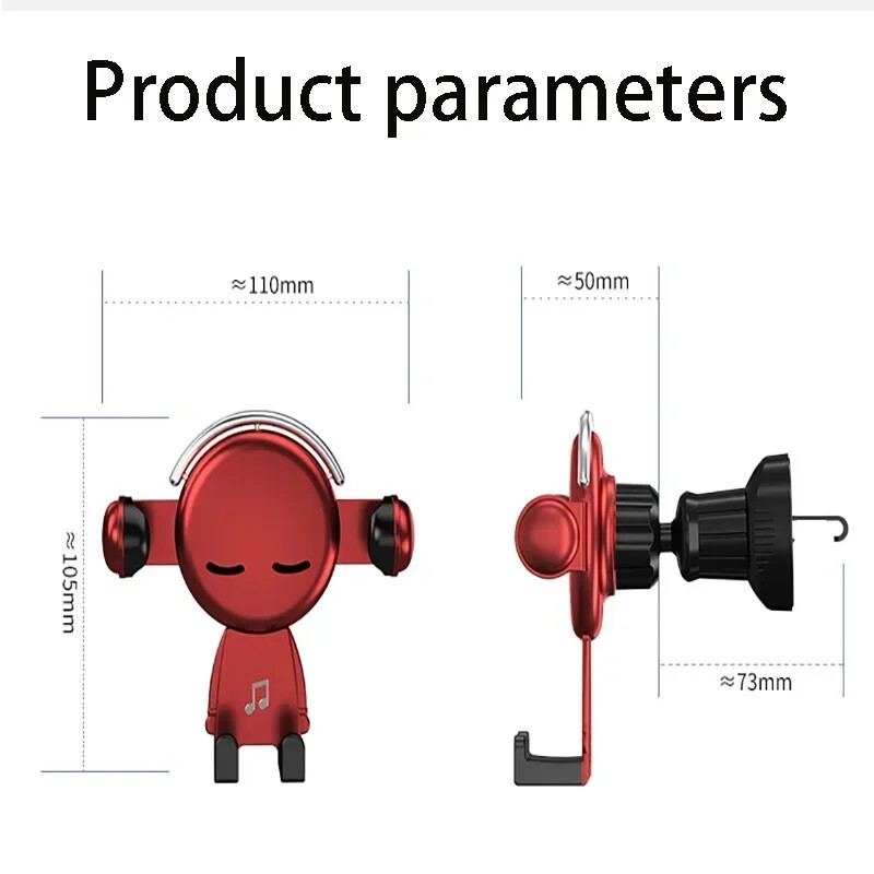 Novi otvor za zrak u automobilu, držač za telefon, automatska teleskopska stezaljka, mobilni univerzalni nosač za nosače za montažu u automobilu