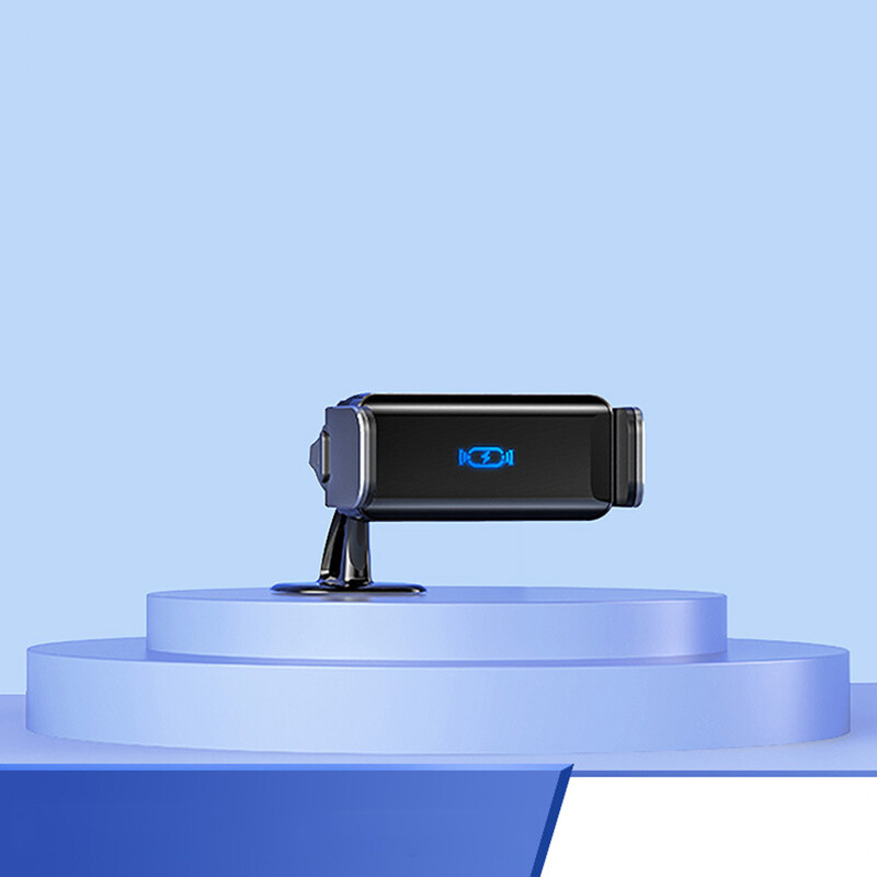 Automobilio elektrinis mobiliojo telefono laikiklis Išmanusis indukcinis dvigubo pagrindo prietaisų skydelis Oro išleidimo anga Automobilio laikiklis dvigubo pagrindo stovas