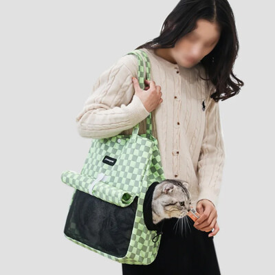 Nešiojami šuniukų naminių kačių nešiokliai šunų pasivaikščiojimo krepšiai tinkliniai kvėpuojantys kelionių naminių gyvūnėlių nešiojimo krepšiai ant pečių