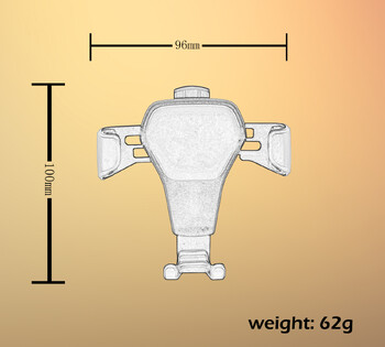 Νέος Universal Gravity Air Vent Car Mount Clip Type Stand Χωρίς μαγνητική βαρύτητα υποστήριξη βάση στήριξης τηλεφώνου για iPhone X 7