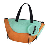 Kačių krepšys Naujas nešiojamas kelioninis naminių gyvūnėlių maudymosi rankinė ant vieno peties tinklelio, kvėpuojantis, nekenksmingas odai, minkštas, patogus nešiojamasis naminių gyvūnėlių krepšys