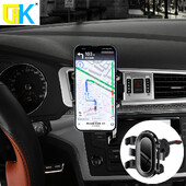 2024. gada jauns Gravity automašīnas tālruņa turētājs, gaisa ventilācijas atveres āķa tālruņa stiprinājums, 360 grādos pagriežams viedtālruņa turētājs automašīnas novietošanai ar vienu roku