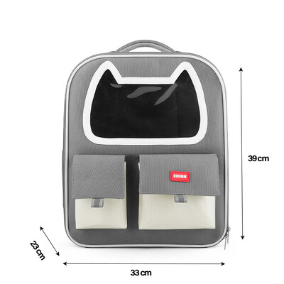 Mažų naminių gyvūnėlių kuprinė, minkšta permatoma, judanti langų kuprinė, kvėpuojantis krepšys, skirtas kačių šunų nešynėms ir kelionių produktams