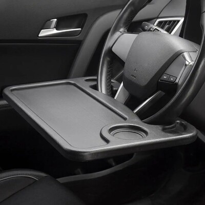 Nešiojamas universalus gėrimų laikiklis su daugiafunkciniu staliniu staliniu nešiojamuoju kompiuteriu Valgyti darbo krepšelis Gėrimų kavos laikiklis Automobilio vairas