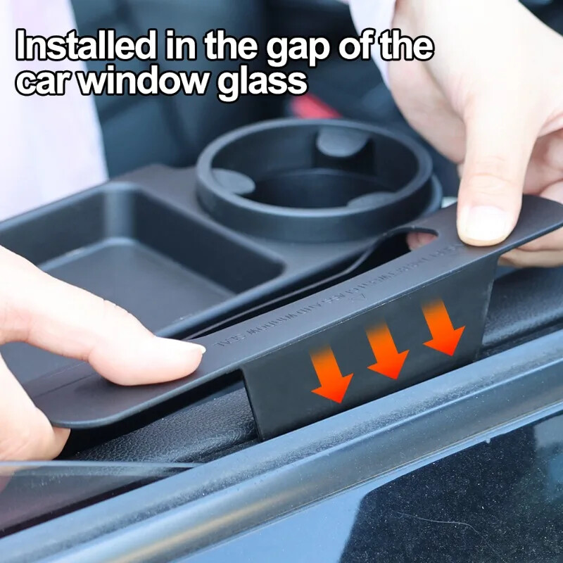 Külgukse aknaga telefoni pesa rippuv korraldaja koos topsihoidjaga Auto külgukse hoiukast Multifunktsionaalne autokast Auto lisatarvikud