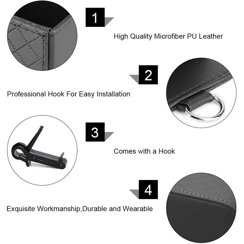 Auto hoiukott Õhutusventiil armatuurlaud Korralik Rippuv Nahast Korralduskarp Prillid Telefonihoidja Hoiukott Autotarvikud