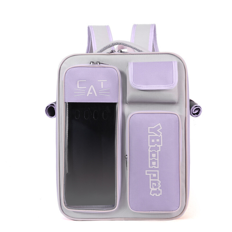 Nešiojama naminiams gyvūnėliams atspari streso nešiojama kvėpuojanti kuprinė, skirta visiems sezonams išvykstant su kačių kuprine vasarą