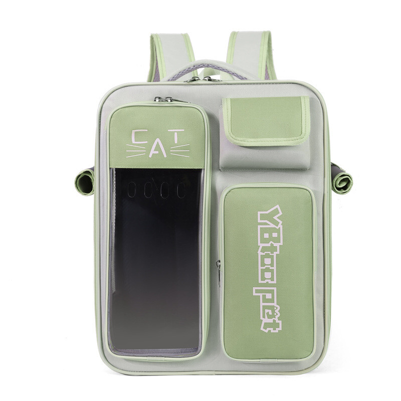 Nešiojama naminiams gyvūnėliams atspari streso nešiojama kvėpuojanti kuprinė, skirta visiems sezonams išvykstant su kačių kuprine vasarą