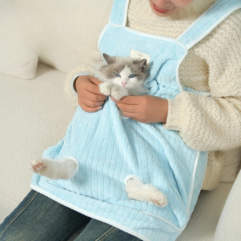 Katės grožio prijuostė Katės seilinukas, įbrėžimams atsparus krepšys 4 skylučių nešiojamas naminių gyvūnėlių diržų krepšys naminių gyvūnėlių diržų prijuostė šunų prijuostė krūtinės krepšys Garfield Pet